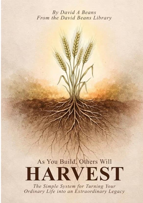 Physical photograph of the Seedward book, As You Build, Others Will Harvest, by David A. Beans